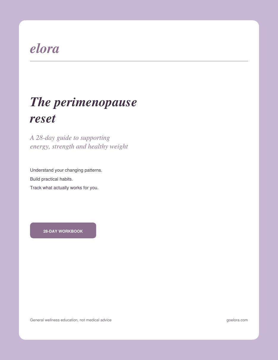 The Perimenopause Reset workbook